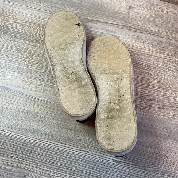 Olive satin lace up sneakers with chunky white soles size 40 Pull & Bear - Picture 10 of 13